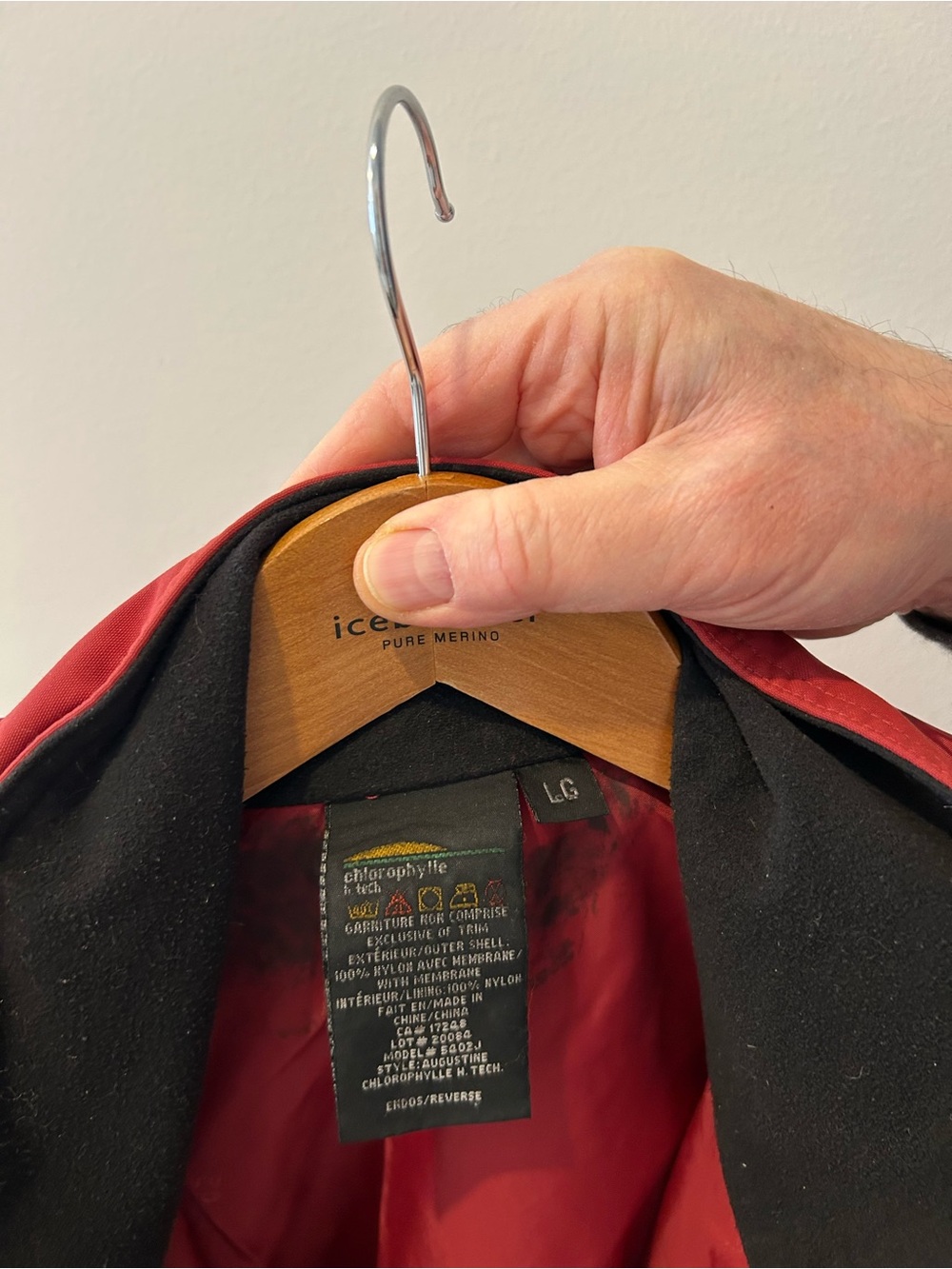 Men's Red and Black jacket